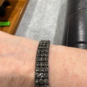 Elegant Black Rhinestone Bracelet
